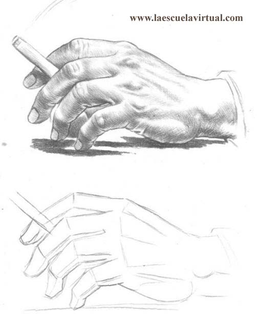 Como dibujar las manos tutorial gratis curso online how to draw hands  drawing draw dibujo lapiz dedos