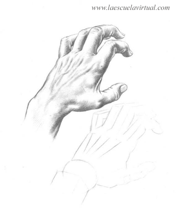 Como hacer dibujo de manos parte 2, aprende a manos tutorial cursillo  gratis online how to draw hands drawing draw dibujo lapiz dedos